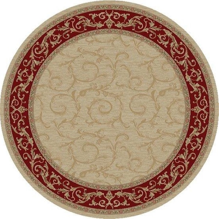 Rlm Distribution 5 ft. 3 in. Jewel Veronica - Round, Ivory HO2545844